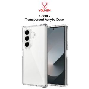 Youksh Samsung Z Fold 7 Transparent Acrylic Case Clear
