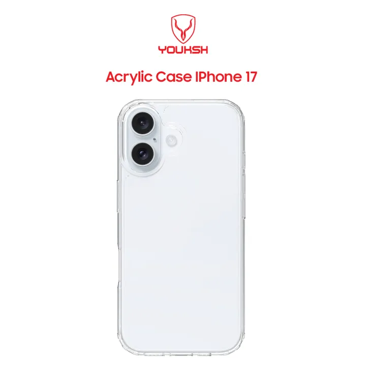 YOUKSH Acrylic Case For IPHONE 17 Clear Case