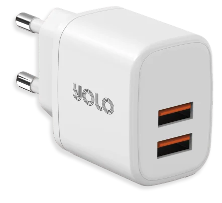 Yolo Y-101 2.4A Charger Dual USB Ports 12w