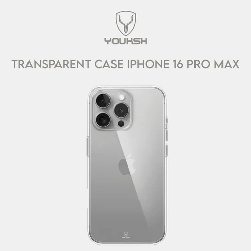Youksh Transparent Case For iPhone 16 Pro Max