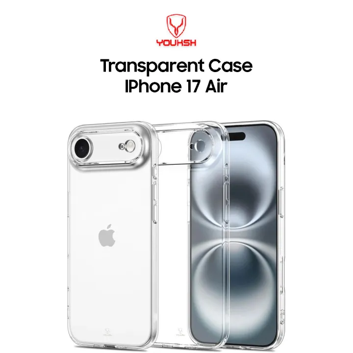YOUSKH IPHONE 17 Air Transparent Soft Shock Proof Jelly Back Cover