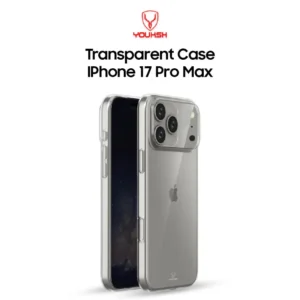 Youksh iPhone 17 Pro Max Transparent Soft Shock Proof Jelly Back Cover