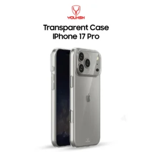 Youksh iPhone 17 Pro Transparent Soft Shock Proof Jelly Back Cover