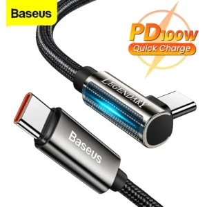 Baseus Legend Series Elbow Fast Charging Data Cable Type-C to Type-C 100W