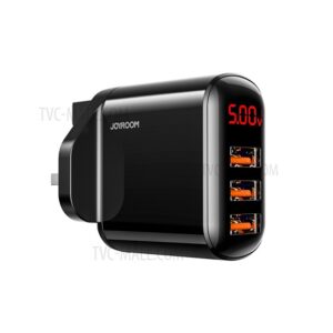 JOYROOM HKL-USB59 Sharp Series 3.4A Intelligent Digital Travel Wall Charger (3 USB) – EU Plug